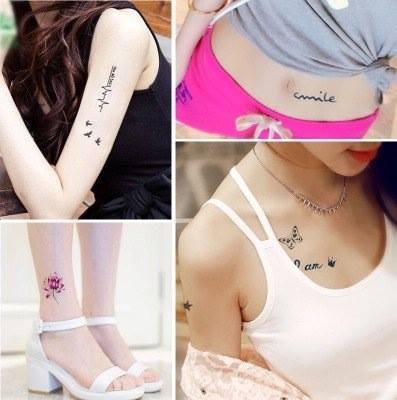 [HCM]Hình xăm dán tattoo combo 12 sản phẩm mini 10x6cm
