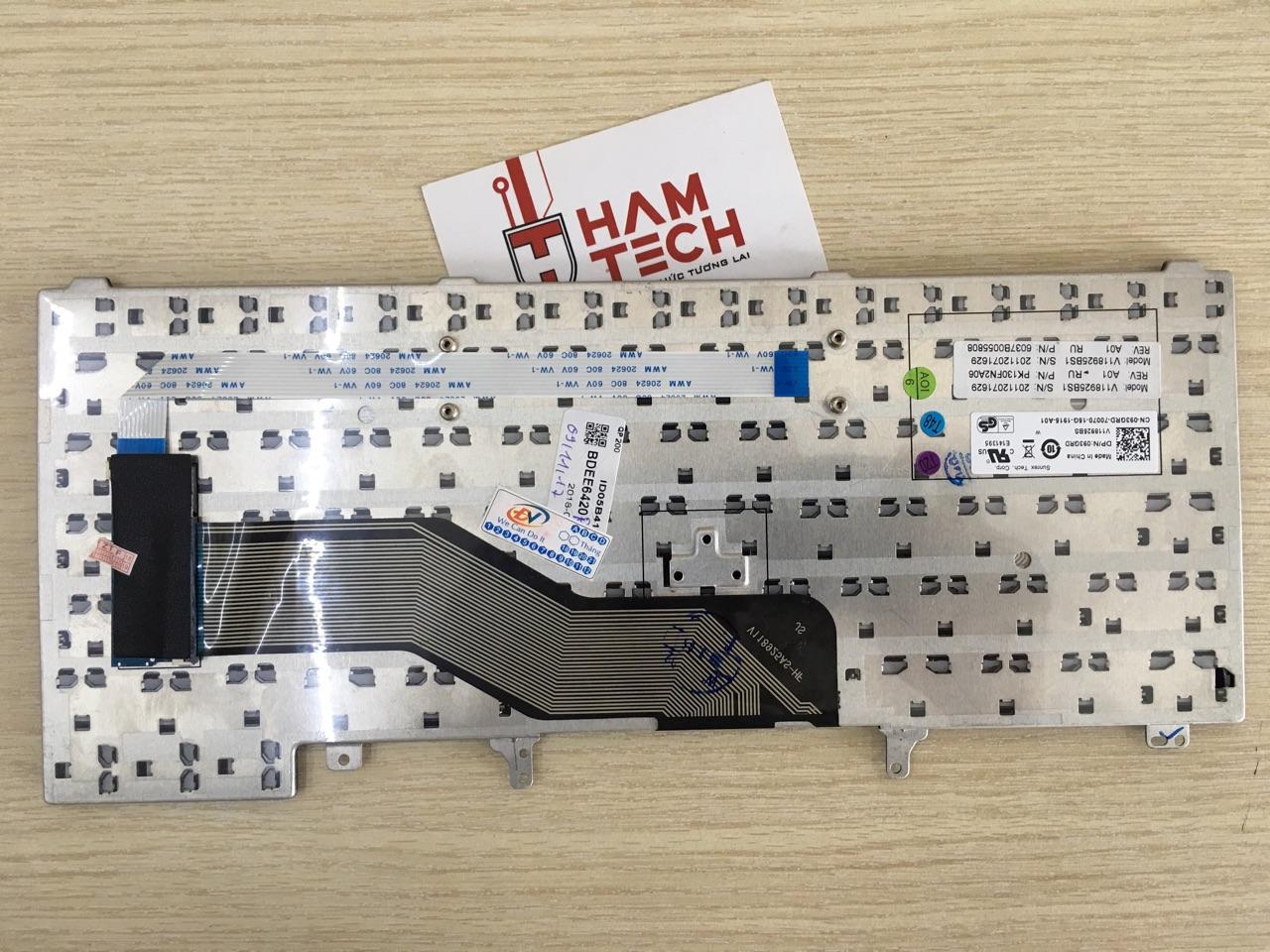 [HCM]BÀN PHÍM LAPTOP DELL LATITUDE E6420 E5420 E5430 E6220 E6320 E6430 XT3 0CN5HF - KHÔNG ĐÈN