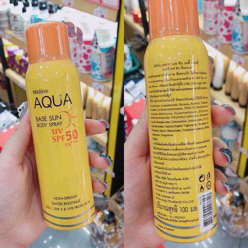 Kem chống nắng dạng xịt  Aqua