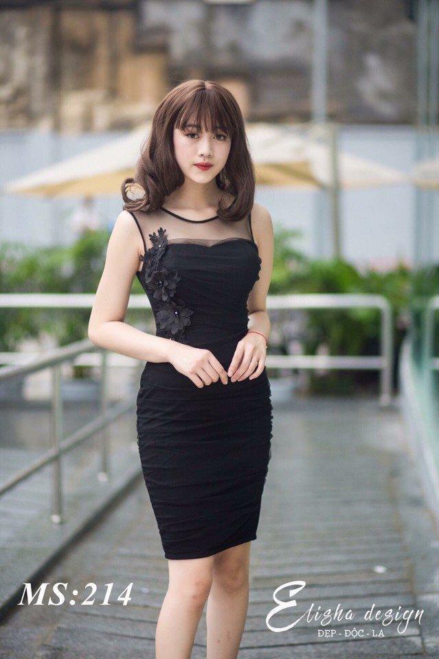 [HCM]Đầm body  phối ren lưới siêu hot PT - MS184