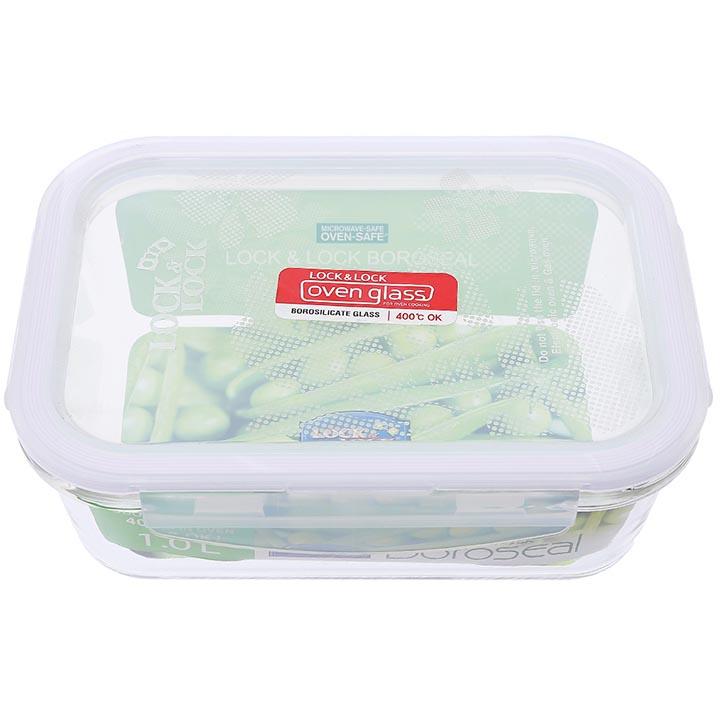 [HCM]Hộp thủy tinh Lock&Lock 530ml hình chữ nhật