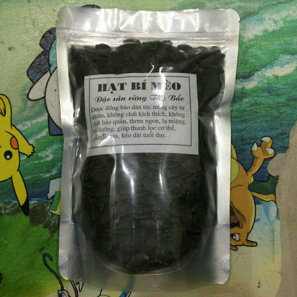 500g hạt bí mèo đen rang sẵn