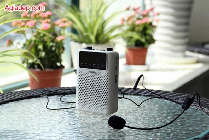 Mic + Loa Trợ giảng Hàng hiệu Philips (Âm thanh vượt trội) + 3 Mic (mic ko dây, mic có dây, mic cúc áo)