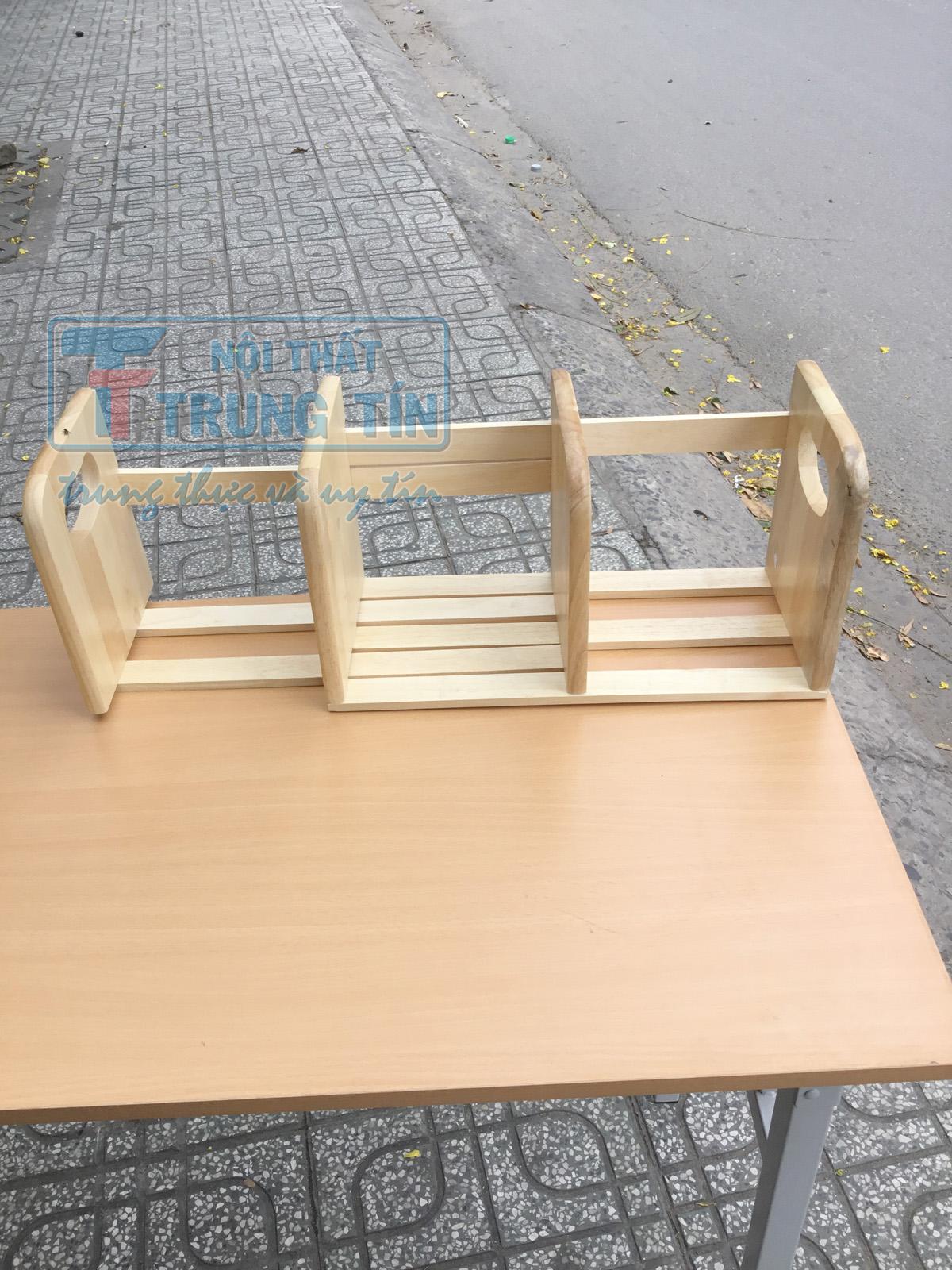 kệ sách để bàn gỗ tự nhiên
