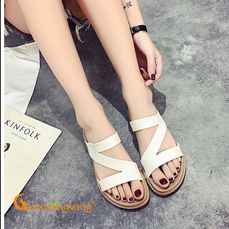 Dép kiểu nữ quai chéo đẹp dép nữ D023 Cuocsongvang