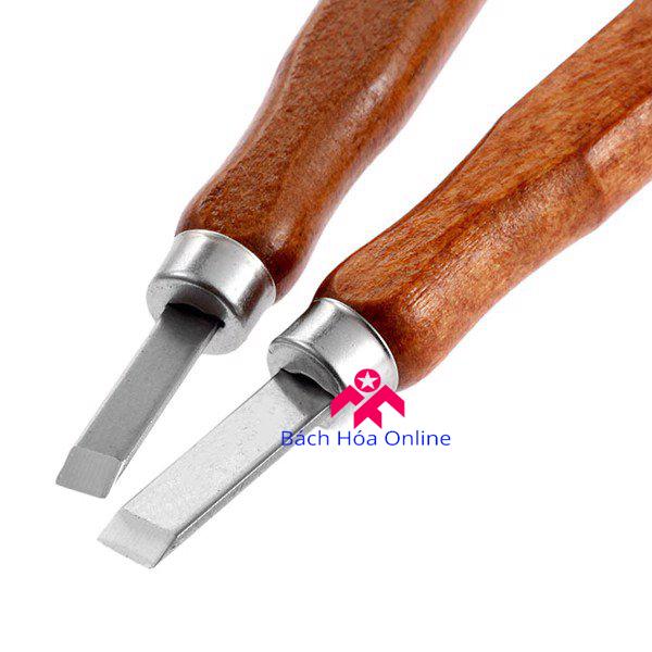 Bộ dao khắc đục tiện gỗ 8 món cao cấp V2