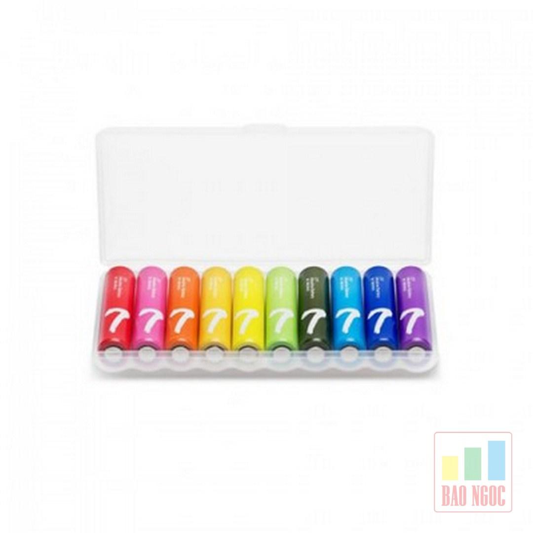 Pin tiểu số 7 rainbow AA chống chảy axit