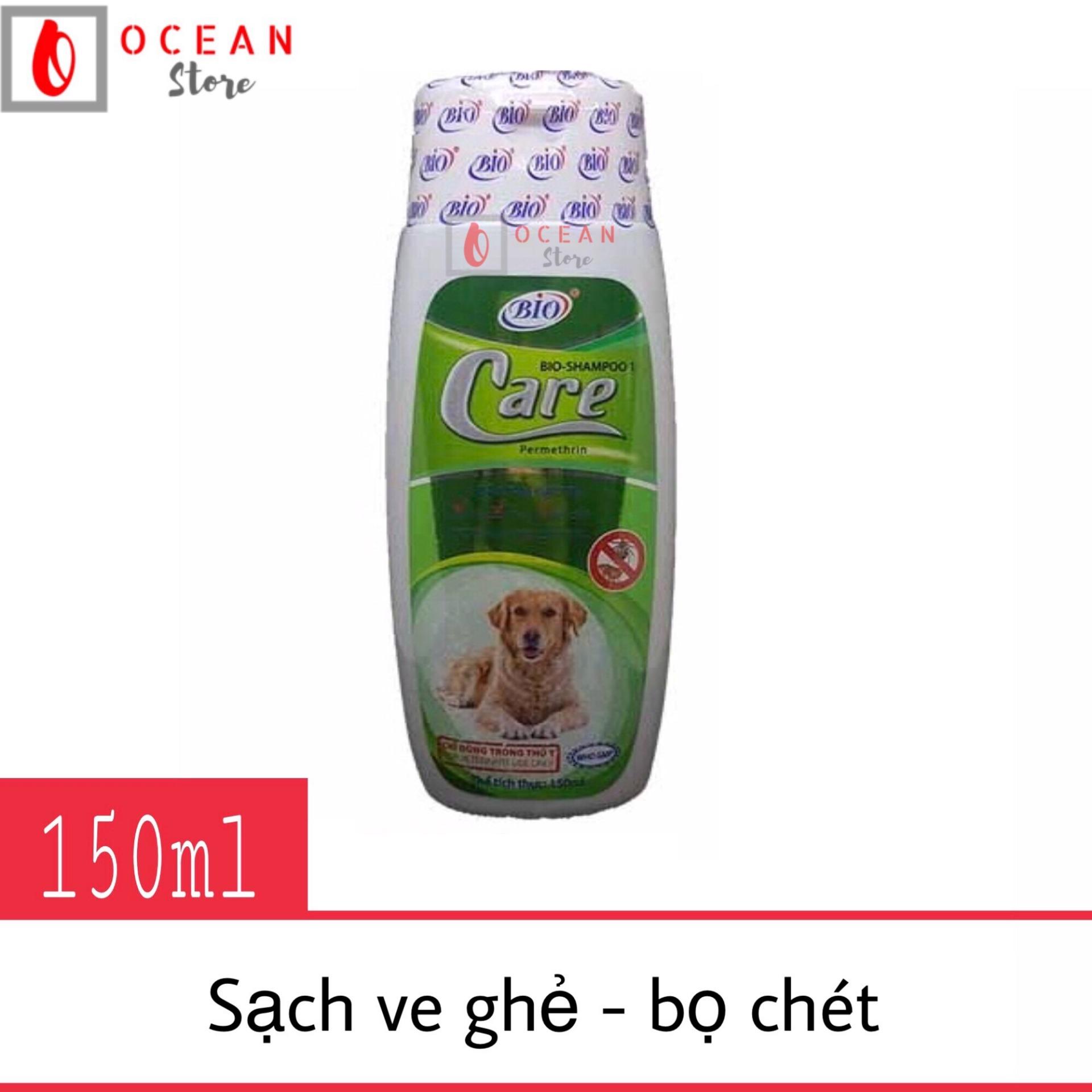 Sữa tắm sạch ve ghẻ bọ chét chó mèo - Bio Care 150ml giữ da luôn khỏe mạnh, không chứa hóa chất độc hại
