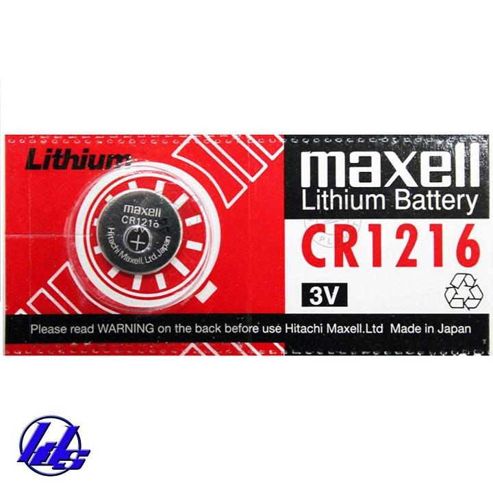 Pin CR1216 Maxell  Lithium 3V - Vỉ 5 viên