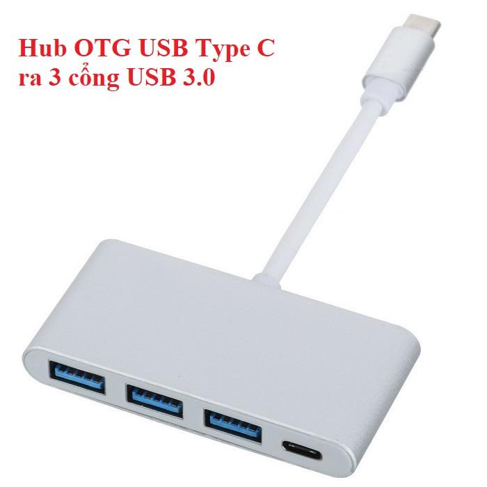 Hub OTG USB Type C ra 3 cổng USB 3.0 chất lượng cao
