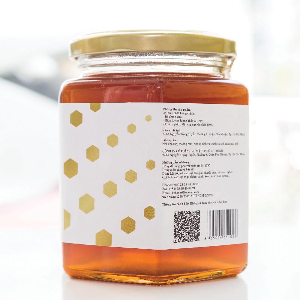 MẬT ONG XUẤT KHẨU BEHONEX 380 ML
