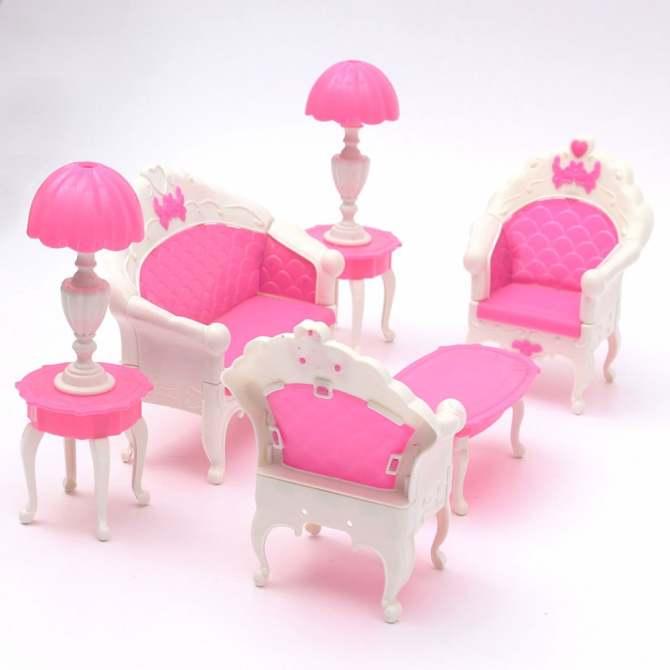 [HCM]bộ sofa búp bê màu hồng