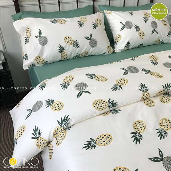 Bộ chăn ga gối Cotton 100% CZN 02 - PINEAPPLE