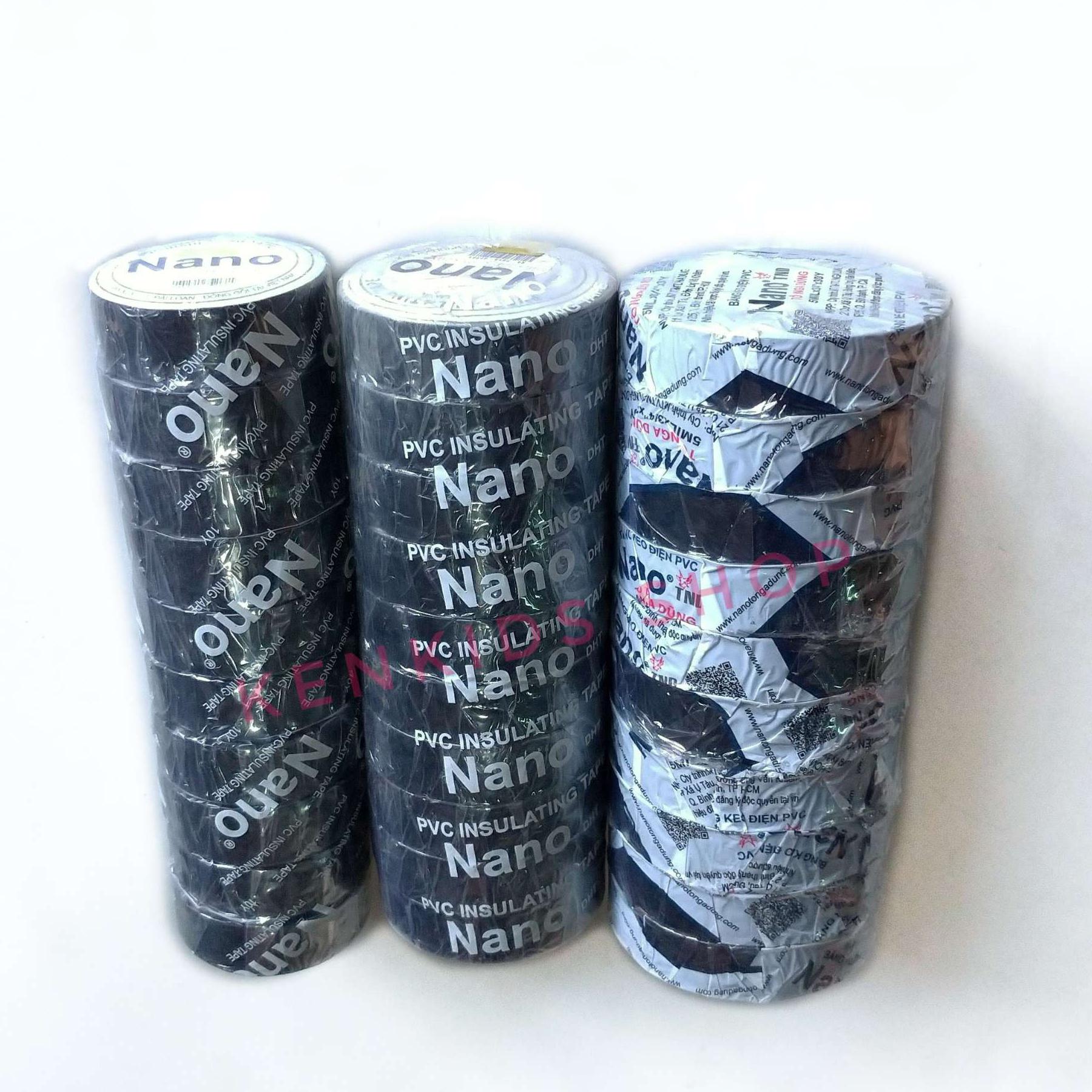 Băng keo điện nano đen 10 cuộn Lớn