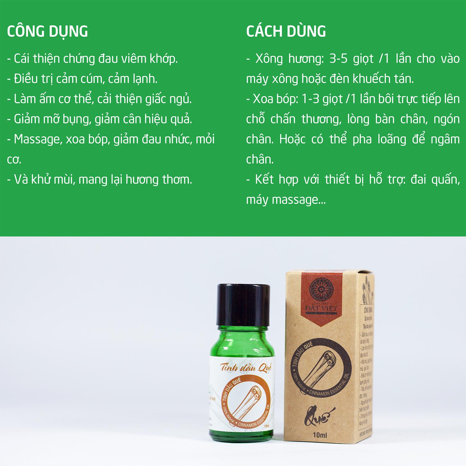 [HCM]Tinh Dầu Quế Đất Việt (10ml)