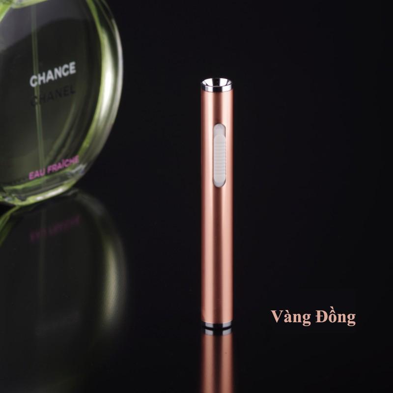 Bật Lửa Sạc Pin Hình Dáng Điếu Thuốc Tiện Dụng (Vàng Đồng)