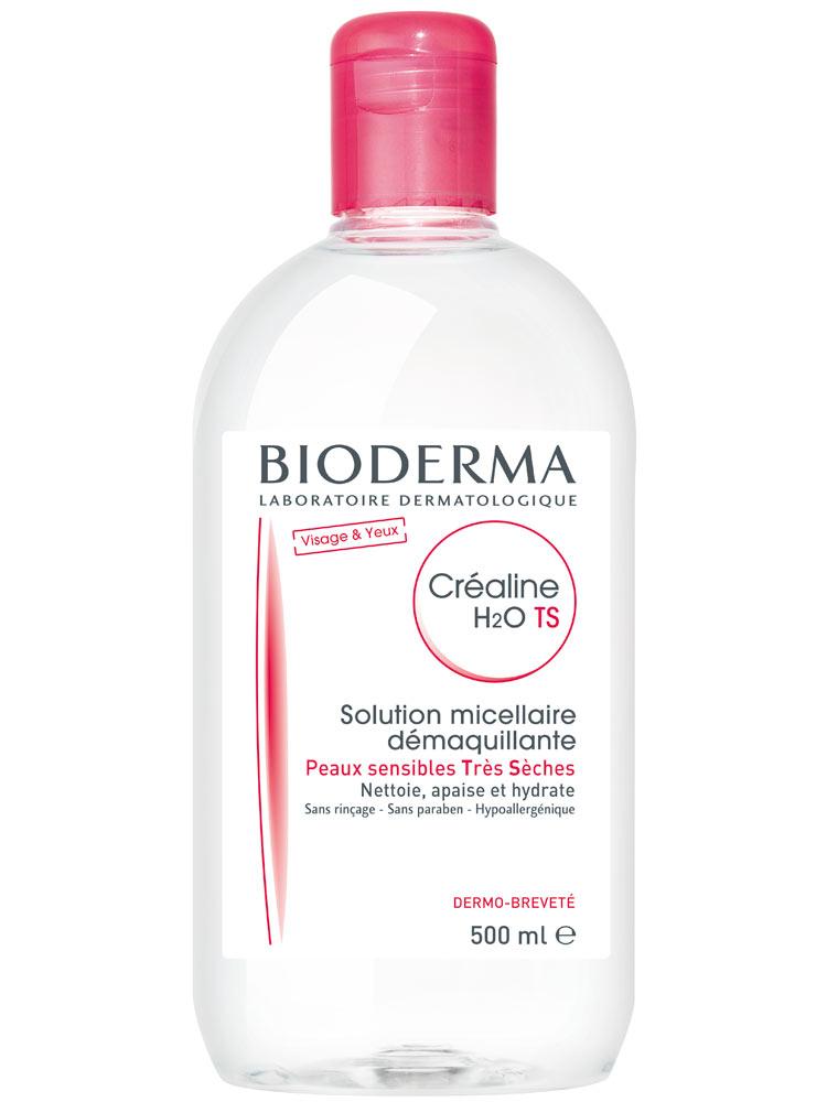 Nước tẩy trang Bioderma Créaline H20  Hồng dành cho da nhạy cảm và da khô 500ml