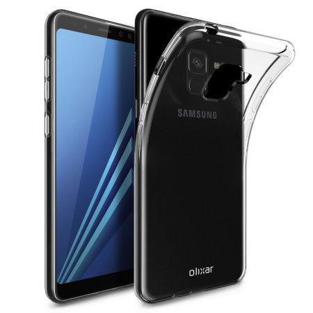 Ốp lưng Samsung A8 2018 dẻo trong suốt (Loại dày đẹp)