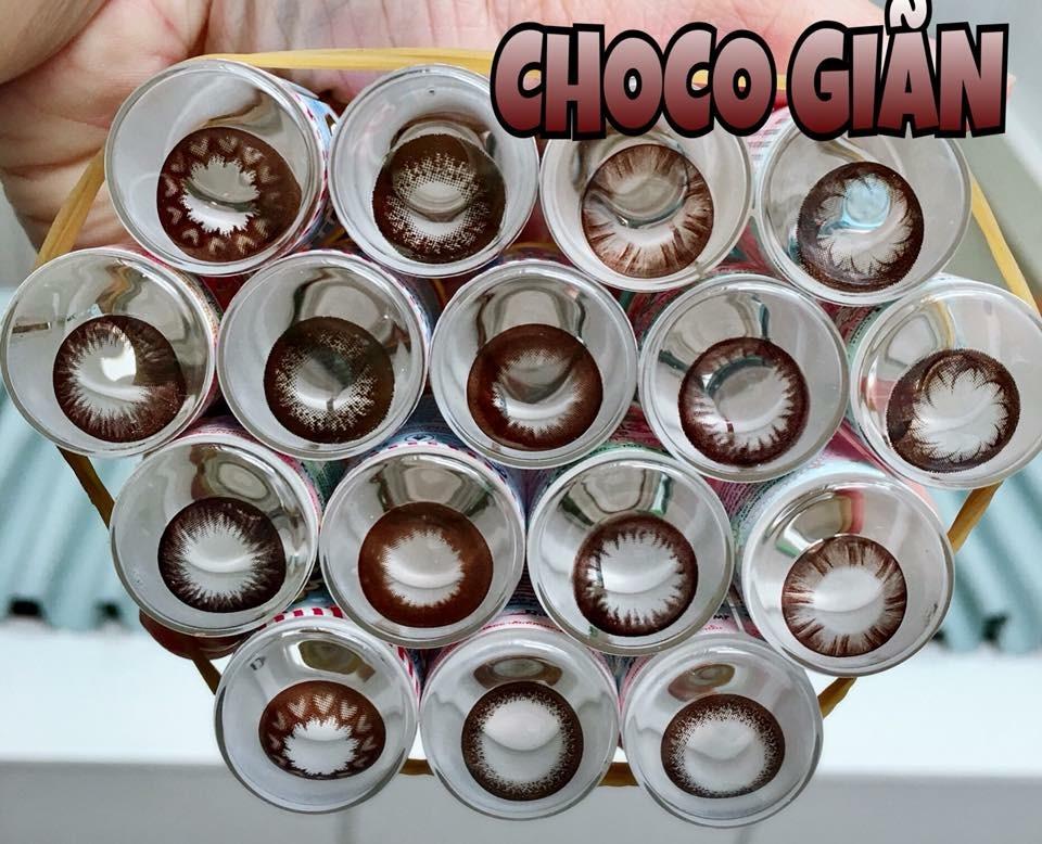 lens màu chocco khôn độ