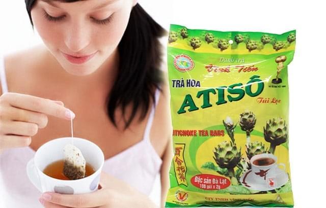 3 trà Atiso Vĩnh Tiến , ĐẶC SẢN ĐÀ LẠT ( 3 gói x 100 túi lọc )