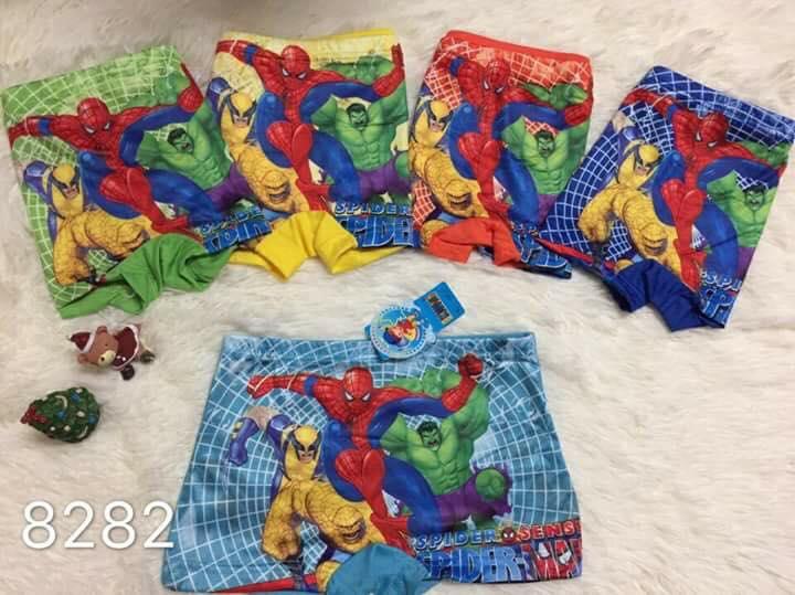 Combo 10 quần lót đùi siêu nhân nhện cho bé trai