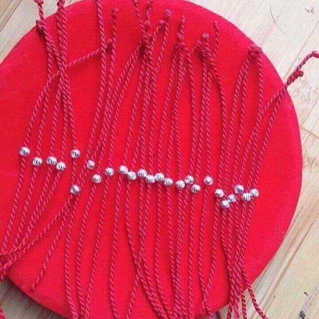 Sỉ combo 20 chỉ đỏ bi bạc may mắn