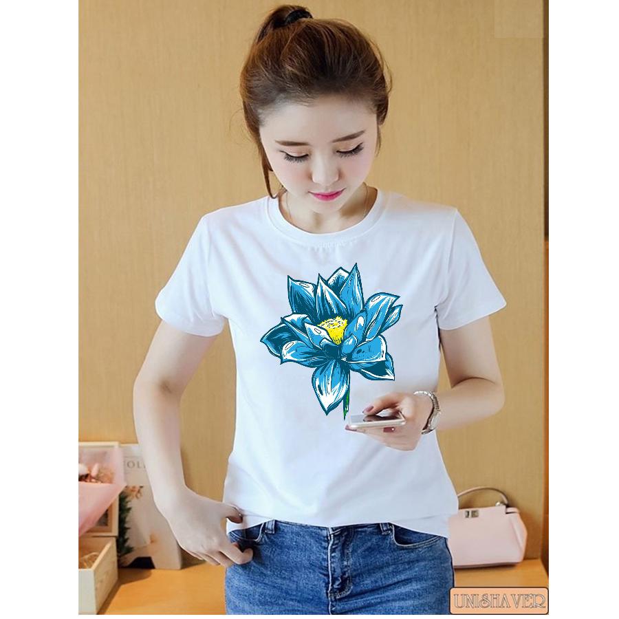 Áo thun nữ in hình hoa 3D đẹp mắt