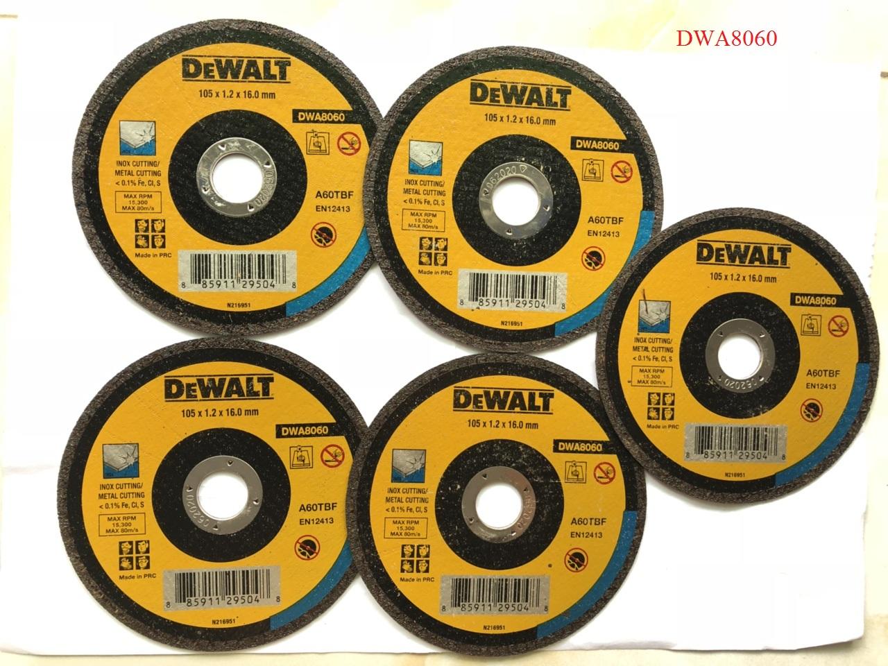 Combo 5 đá cắt inox dewalt - 100x1.2x16mm - dwa8060.5