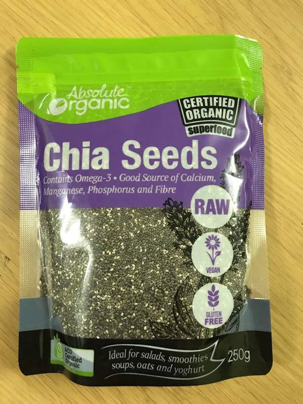 Hạt Chia Úc Absolute Organic Chia Seeds 250g