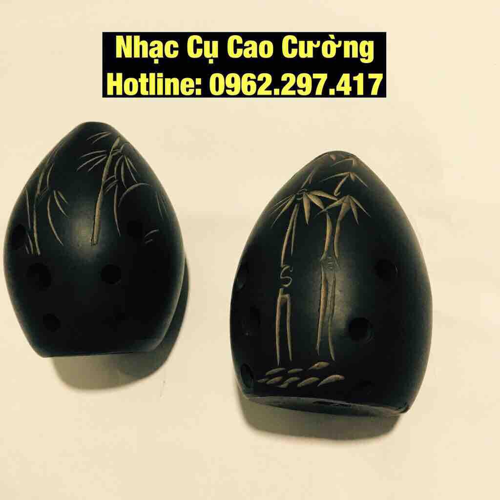 Ocarina Đen Cao Cấp 8 lỗ âm cực hay