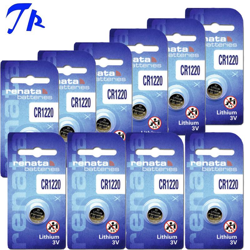 10 viên pin renata cr1220 lithium 3v pin điều khiển remote
