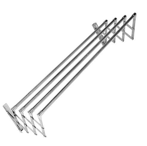 Giàn phơi đồ inox co giãn thông minh 86cm Prota CB-004, giá phơi quần áo, sào phơi đồ gắn tường có thể xếp gọn