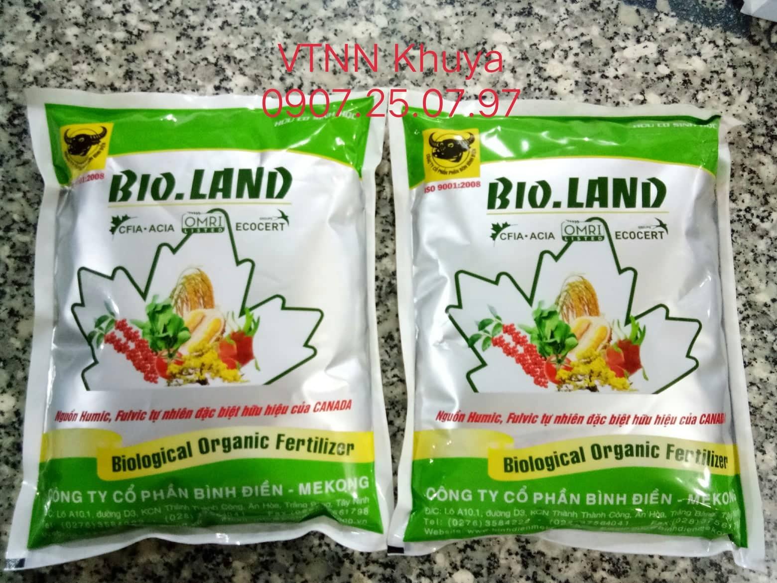 Phân bón hữu cơ Đầu Trâu Bio Land 1kg Canada