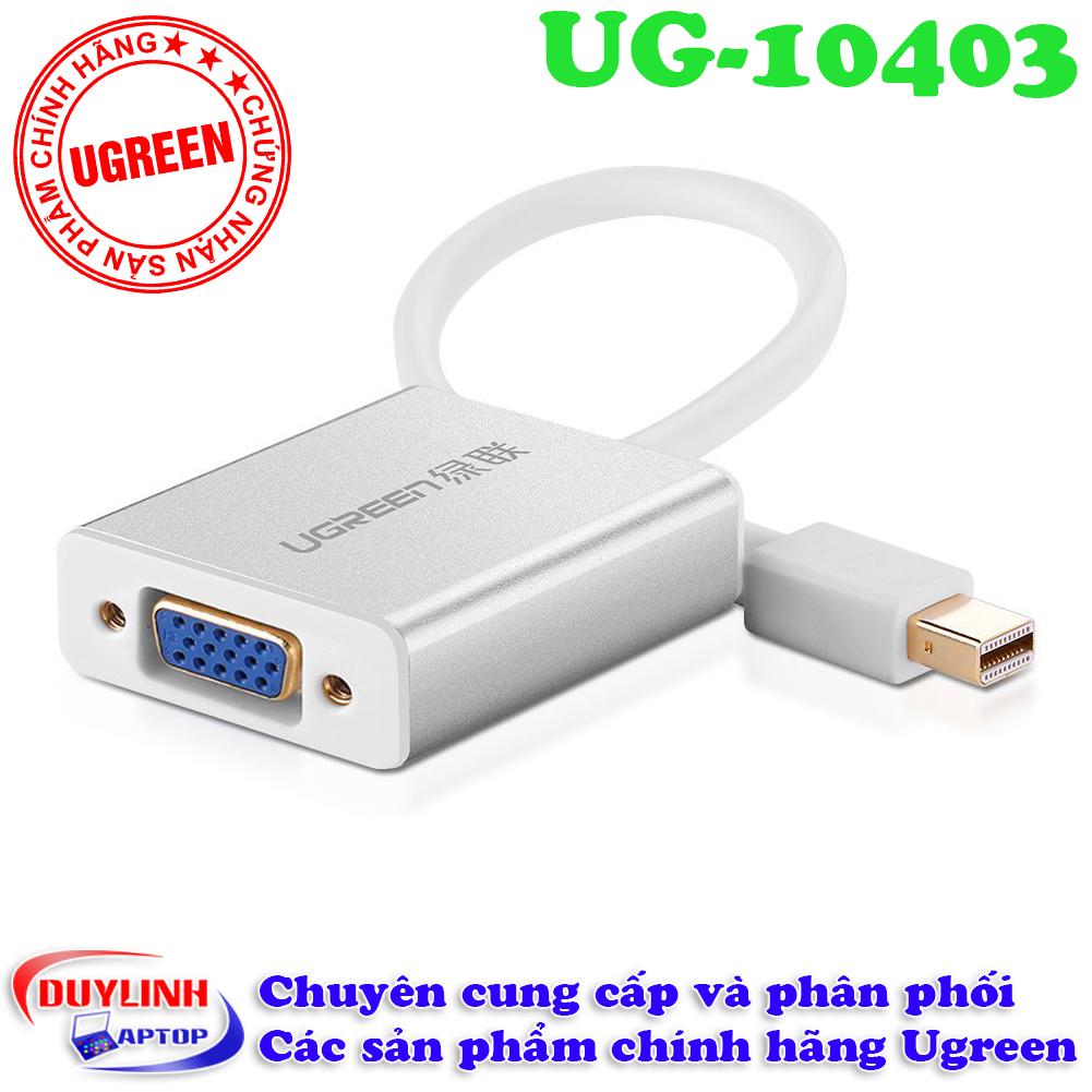 Adapter Thunderbolt to VGA - Cáp Mini Displayport Ugreen 10403