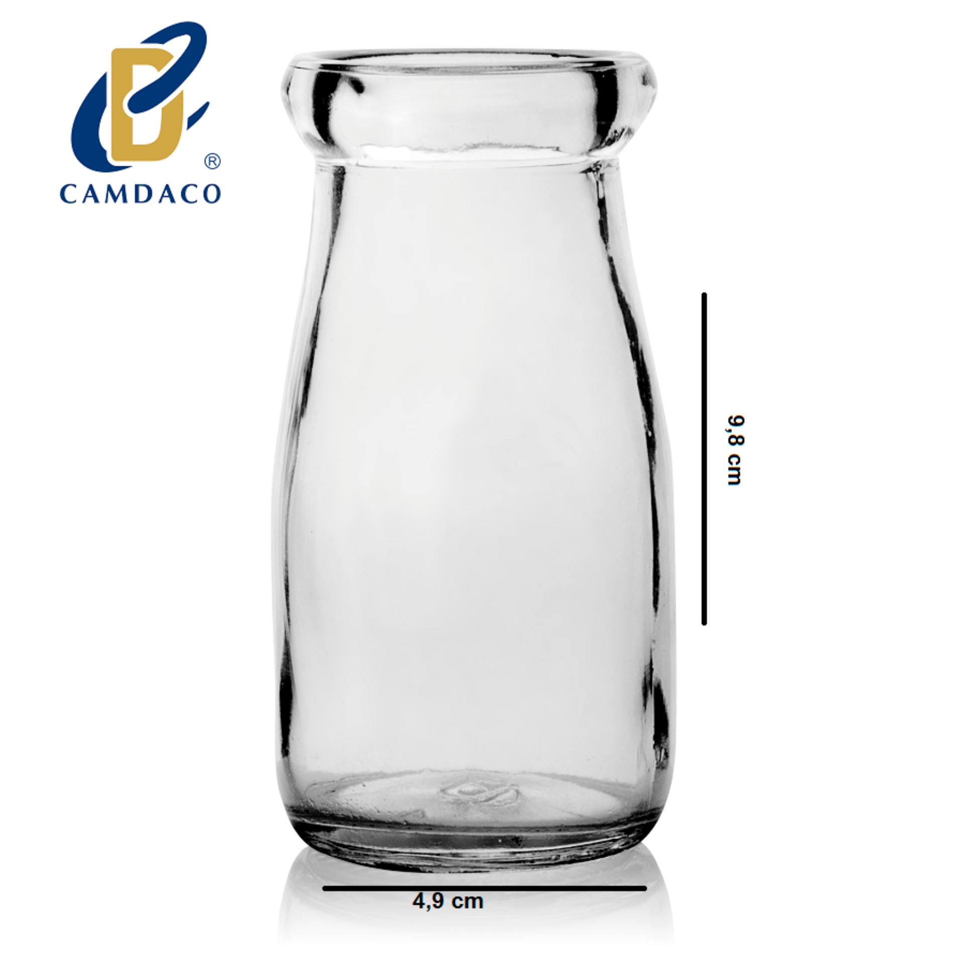 [HCM]Bộ 12 Hũ Thủy Tinh Làm Sữa Chua Pudding Cao 100ML - CẨM ĐẠT