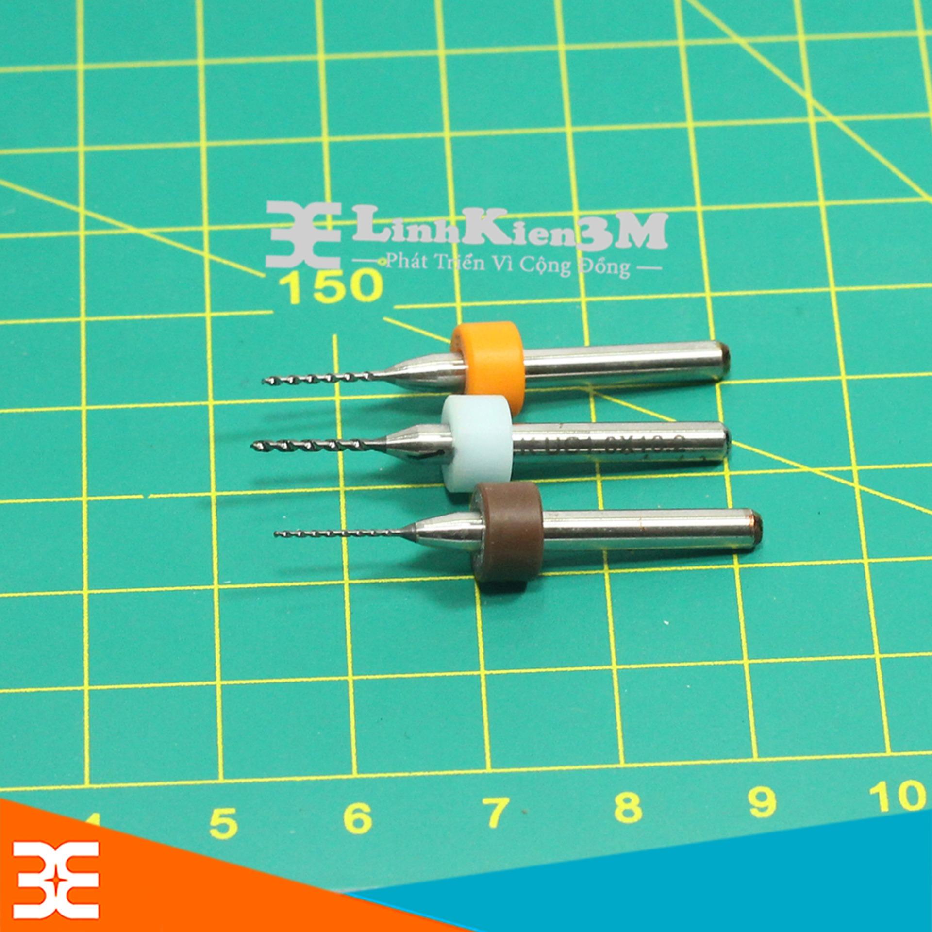 Bộ 3 Mũi Khoan CNC 0.6-0.8-1.0mm