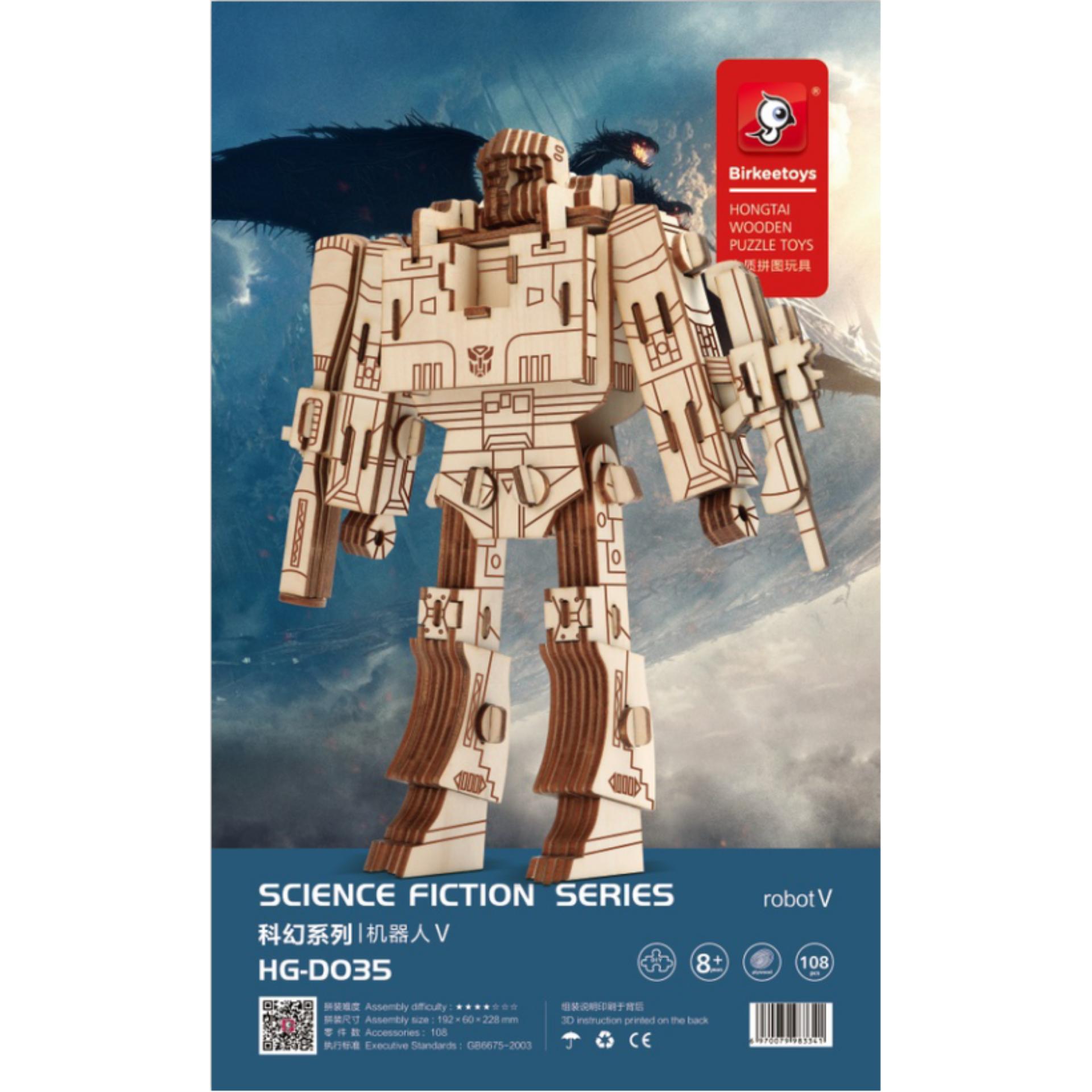 Đồ chơi lắp ráp gỗ 3D Mô hình Robot Megatron
