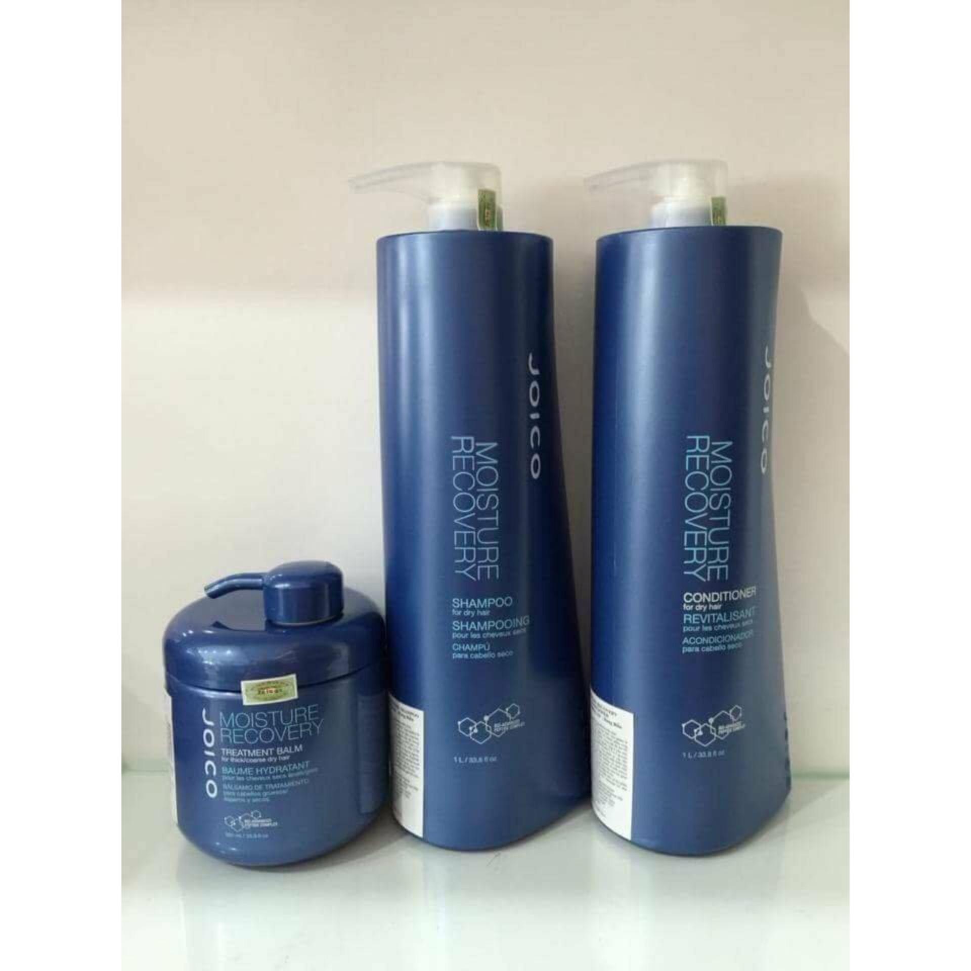 [HCM]Combo dầu gội xả hấp dưỡng ẩm rong biển Joico Moisture si&ecircu mềm mượt t&oacutec 1000ml