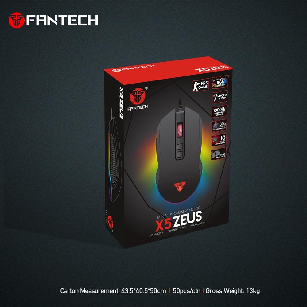 Chuột Gaming Fantech ZEUS X5S ( LED Chroma + phần mềm riêng )