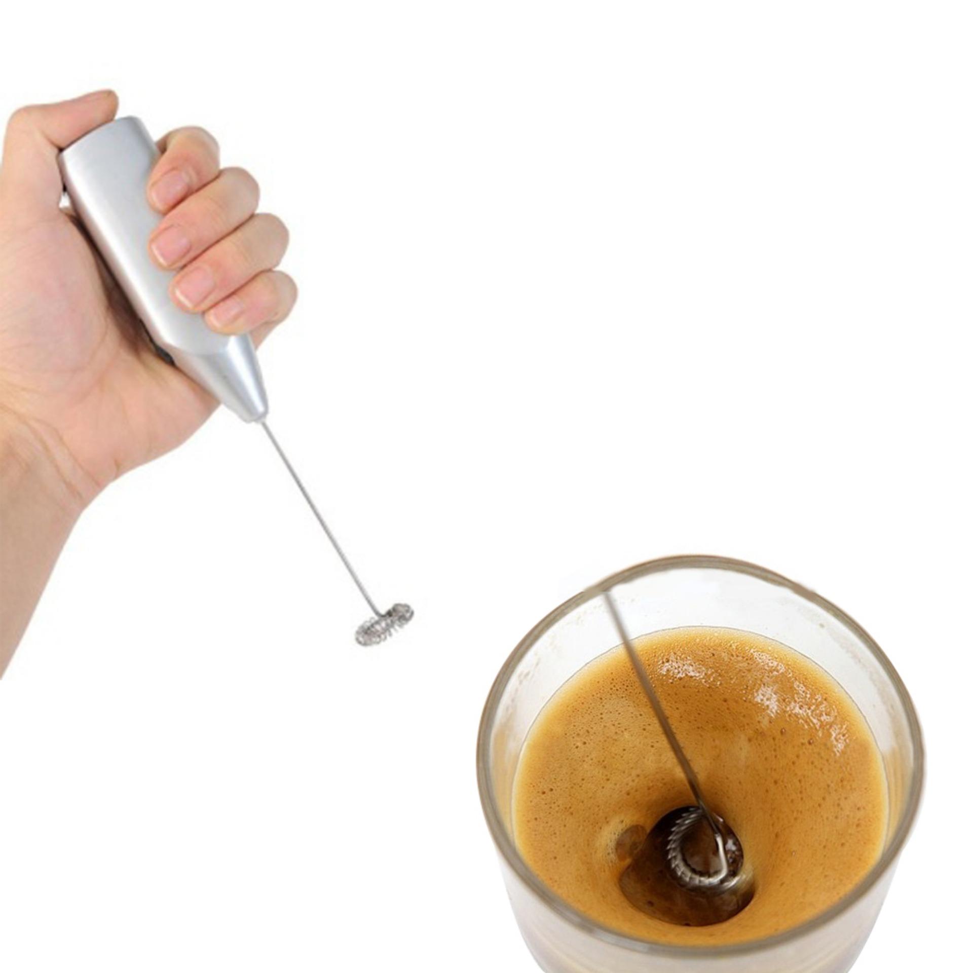Máy tạo bọt cafe và đánh trứng mini (Trắng)