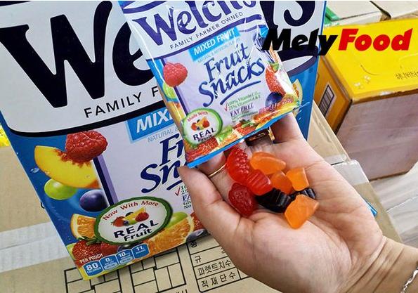 [HCM]KẸO DẺO TRÁI CÂY MỸ WELCHS FRUIT SNACKS 90 GÓI