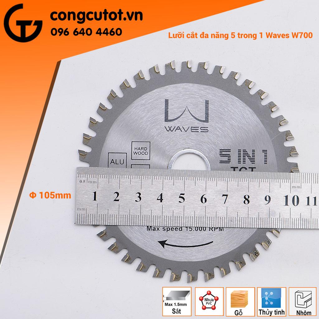Lưỡi cắt, đá cắt đa năng 5 in 1 Waves W700
