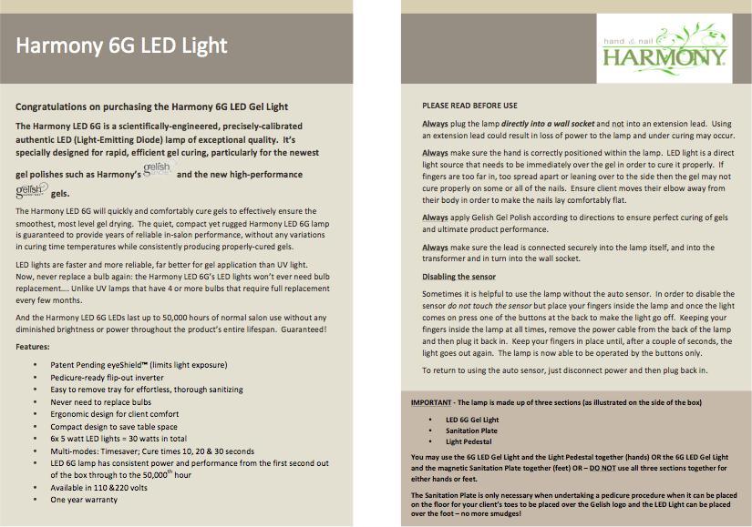 MÁY  HƠ GEL LED 6G GELISH 30W