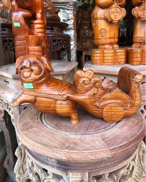 HEO GỖ KÉO XE GỖ HƯƠNG
