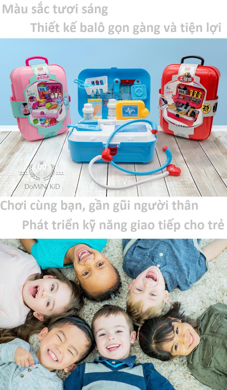 [HCM]Balo bộ đồ chơi trang điểm make up