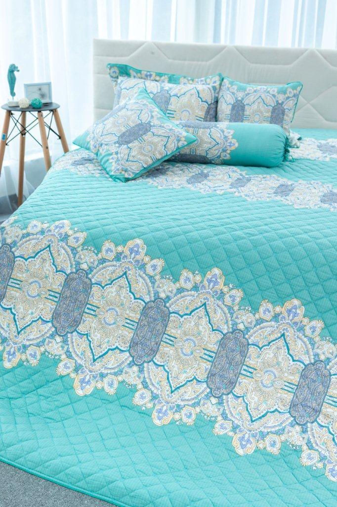 Bộ chăn ga gối 8 món 160 x 200 cm cotton Korea cao cấp Grand HQS