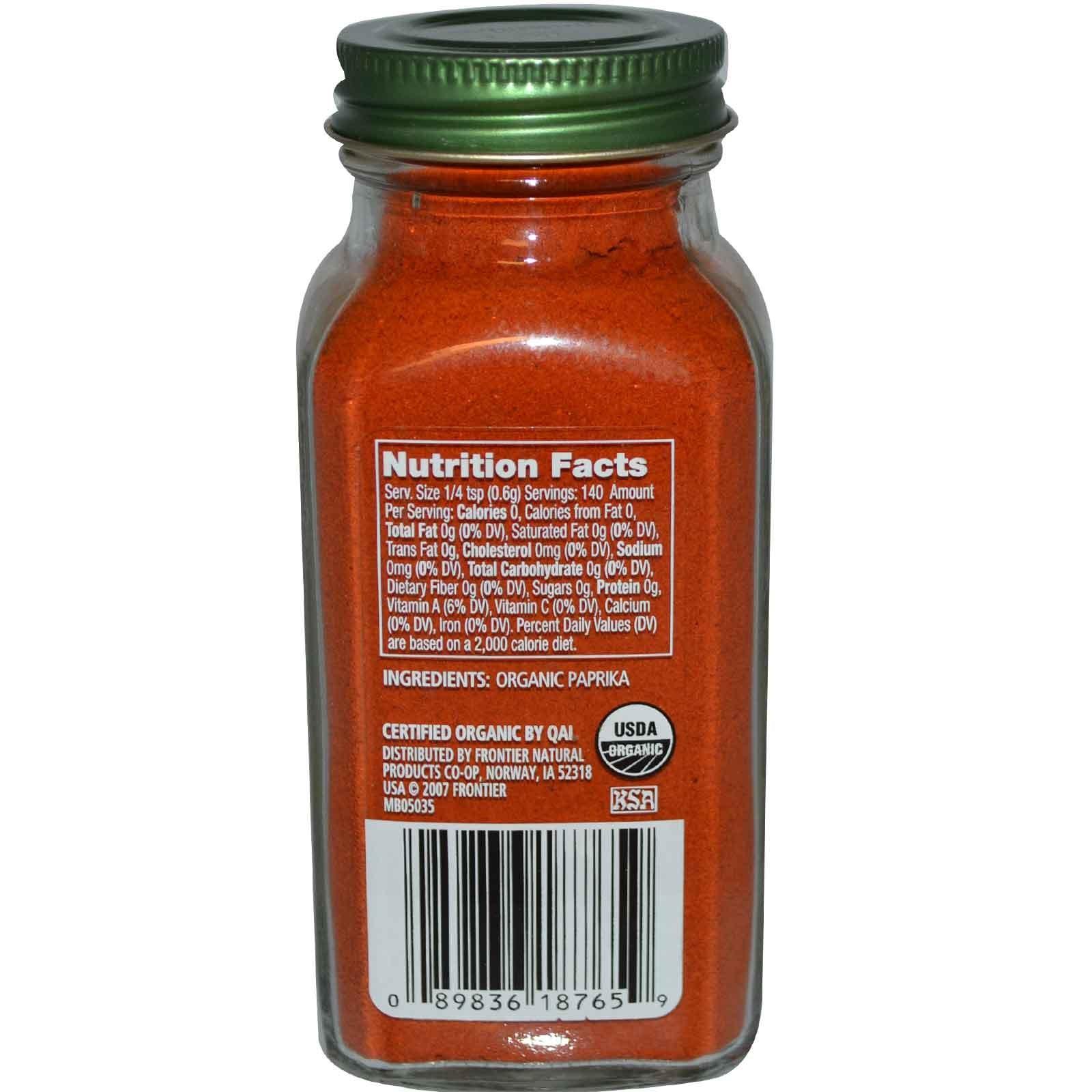 Bột ớt Paprika hữu cơ Simply Organic 84g