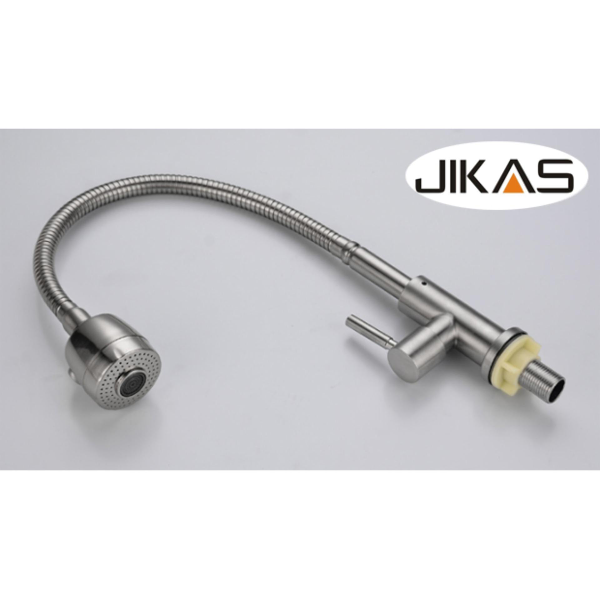 Vòi rửa chén lạnh Inox SUS 304, cần lò xo 6002