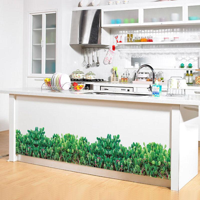 Decal dán chân tường BỤI CỎ