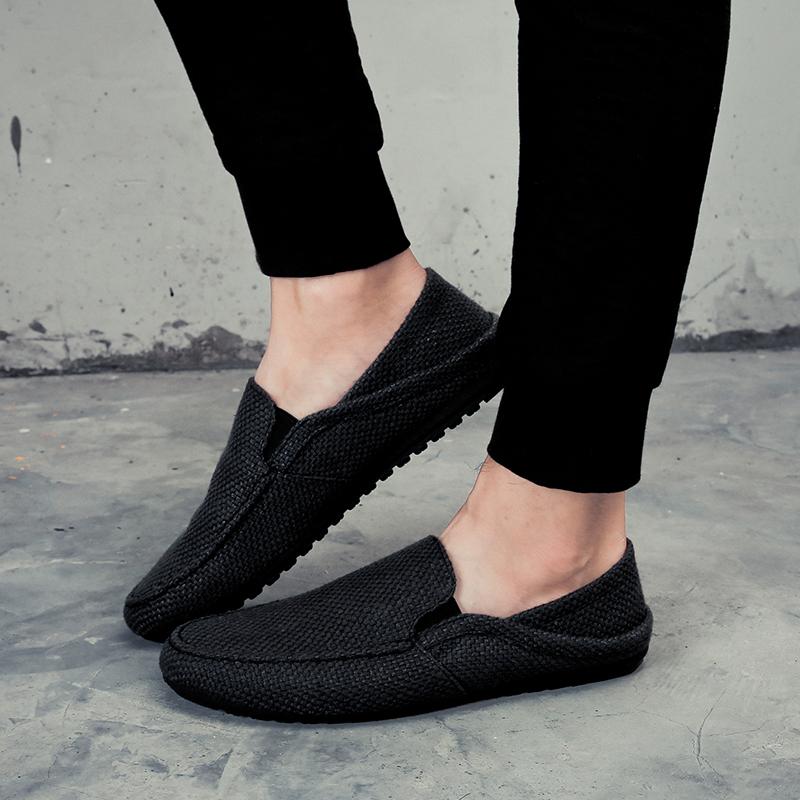 Giày Lười Nam Hàn Quốc Màu Đen SS101